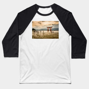 Unique street photography of Itsukushima Torii gate Baseball T-Shirt